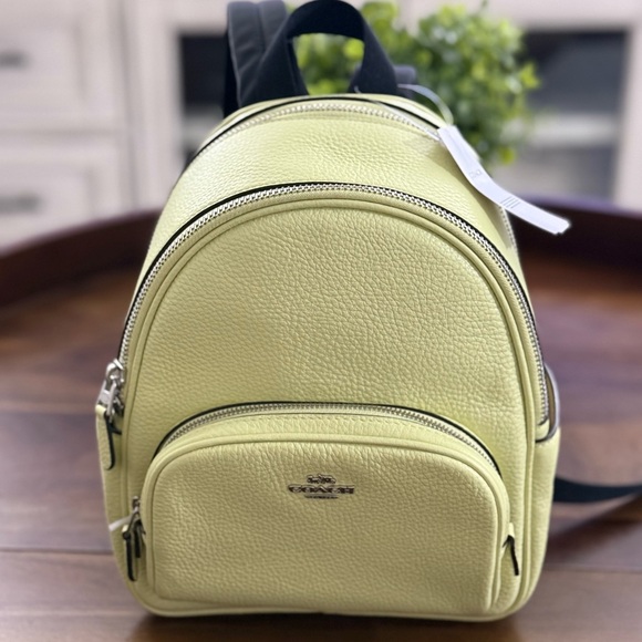 Coach mini Court Backpack - Pale Lime - Picture 1 of 4